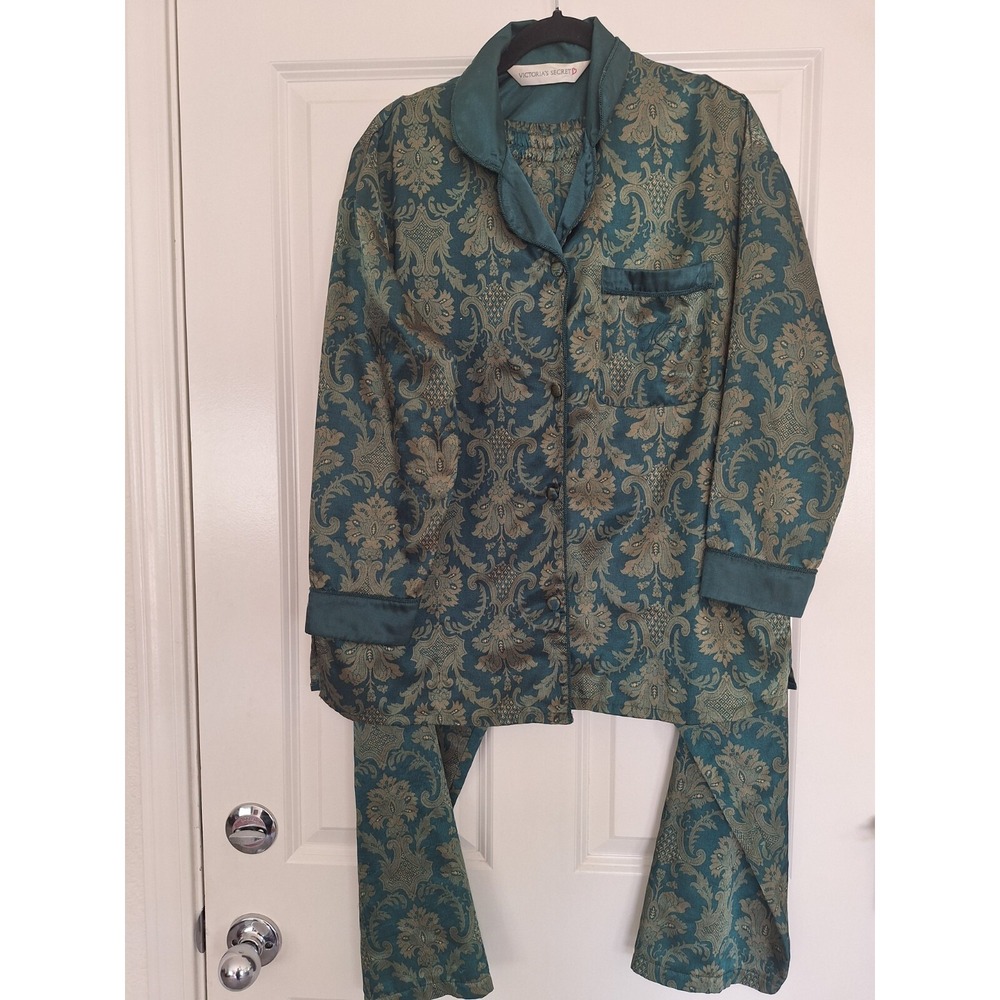 Victorias Secret Pajamas Lounge Set 90s Vintage Green Size XS